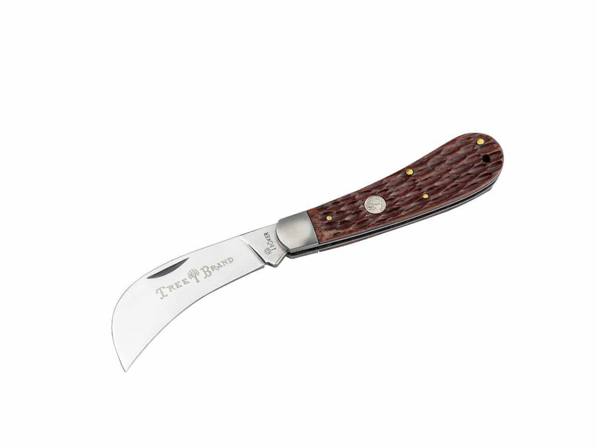 Boker Brown Bone Hawkbill Pruner 2.0