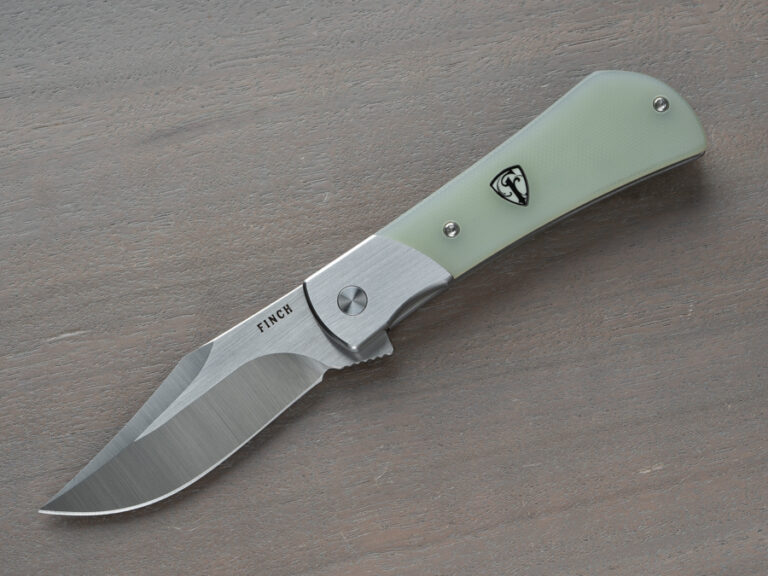 Finch Ghost Green Translucent G10 Flint Flipper - Red Hill Cutlery