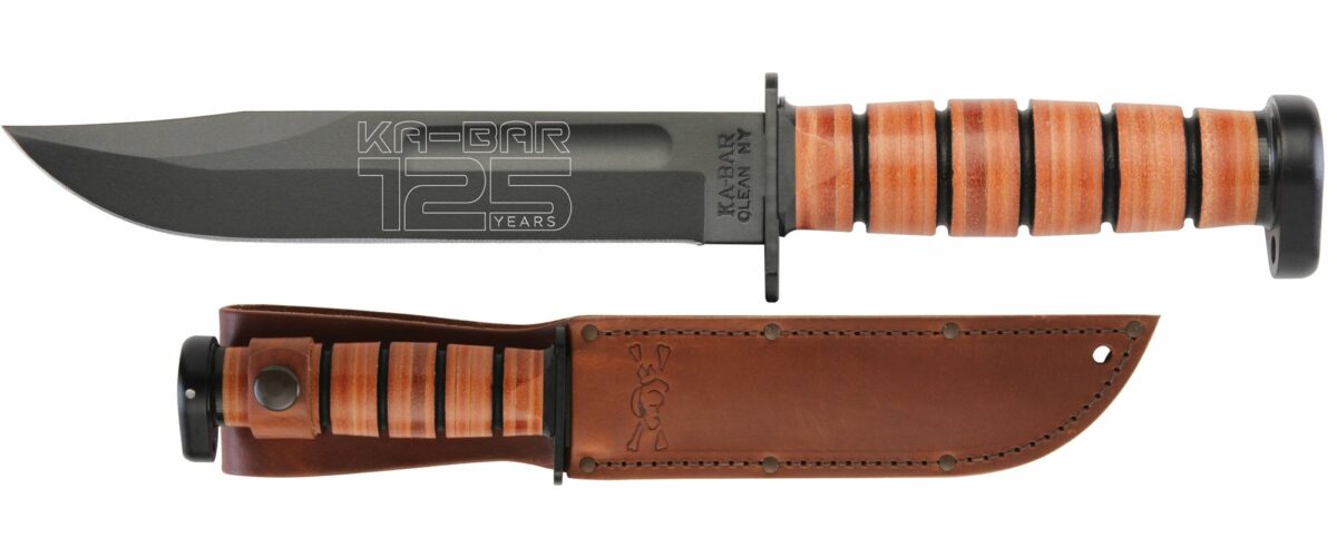 KA-BAR 125th Anniversary Leather Handle Knife