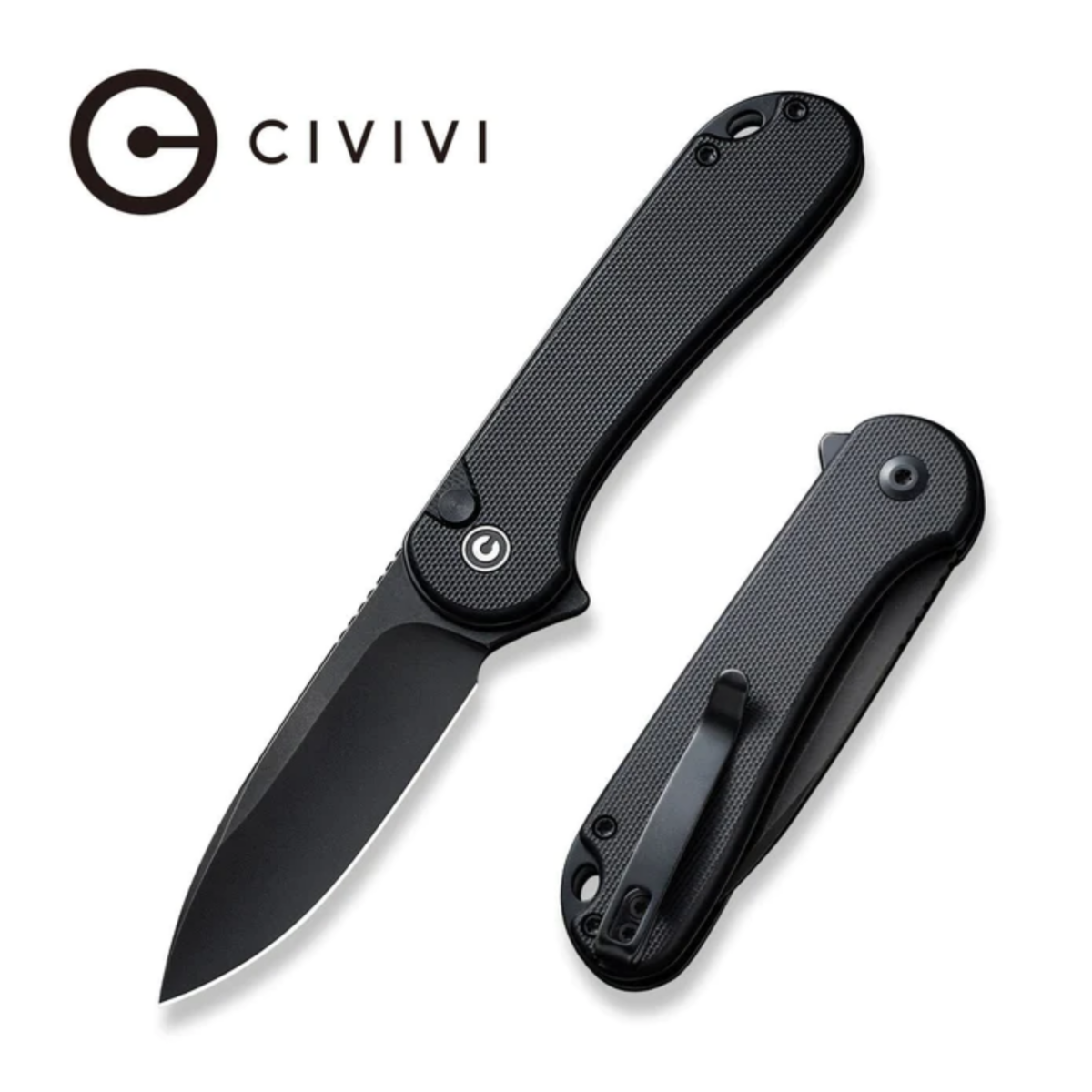 Civivi Black G10 Button Lock Elementum