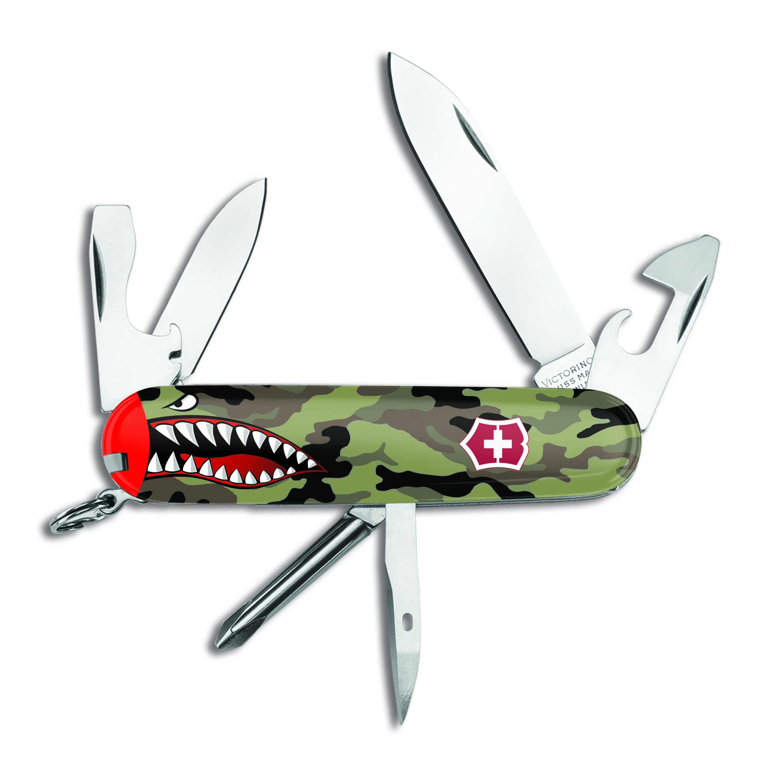 Victorinox Swiss Army SHARK MOUTH Nose Art Camo Tinker - Image 3