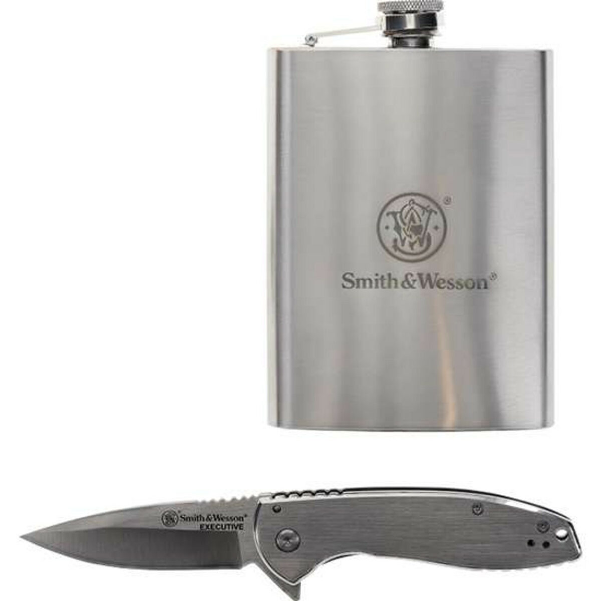 Smith & Wesson Executive Liner Lock & Flask Gift Set