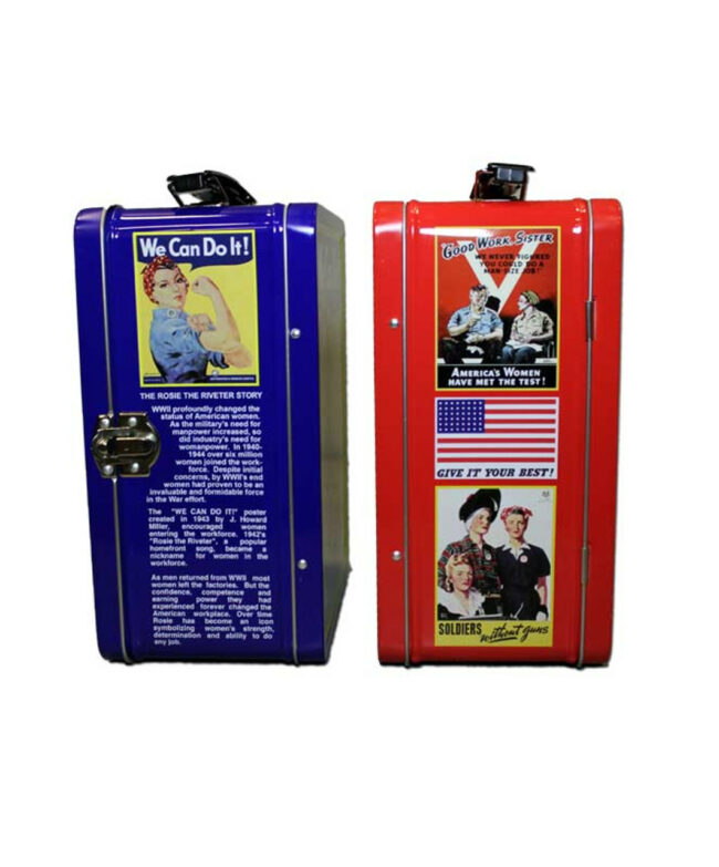 Rosie the Riveter We Can Do It Metal Lunch Box - Red Hill Cutlery