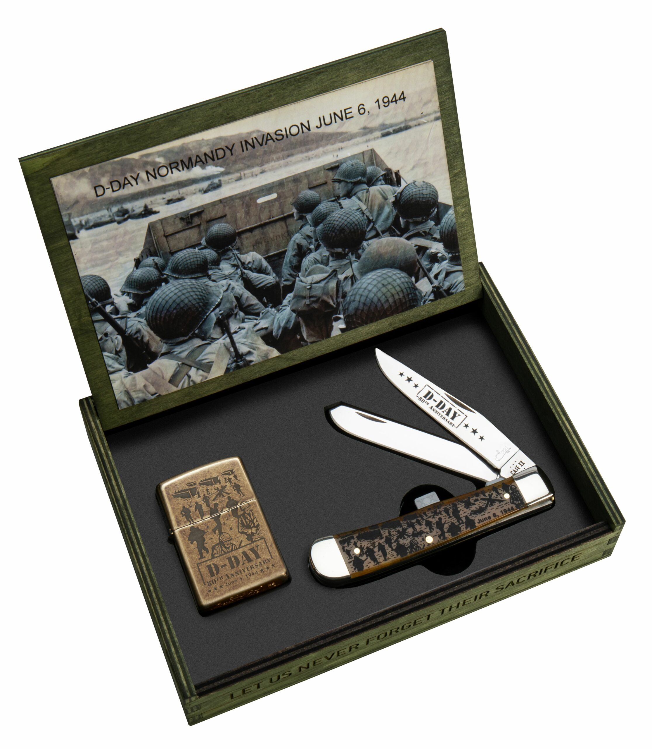 Case D-Day 80th Anniversary Trapper & Zippo Light Set - Image 5