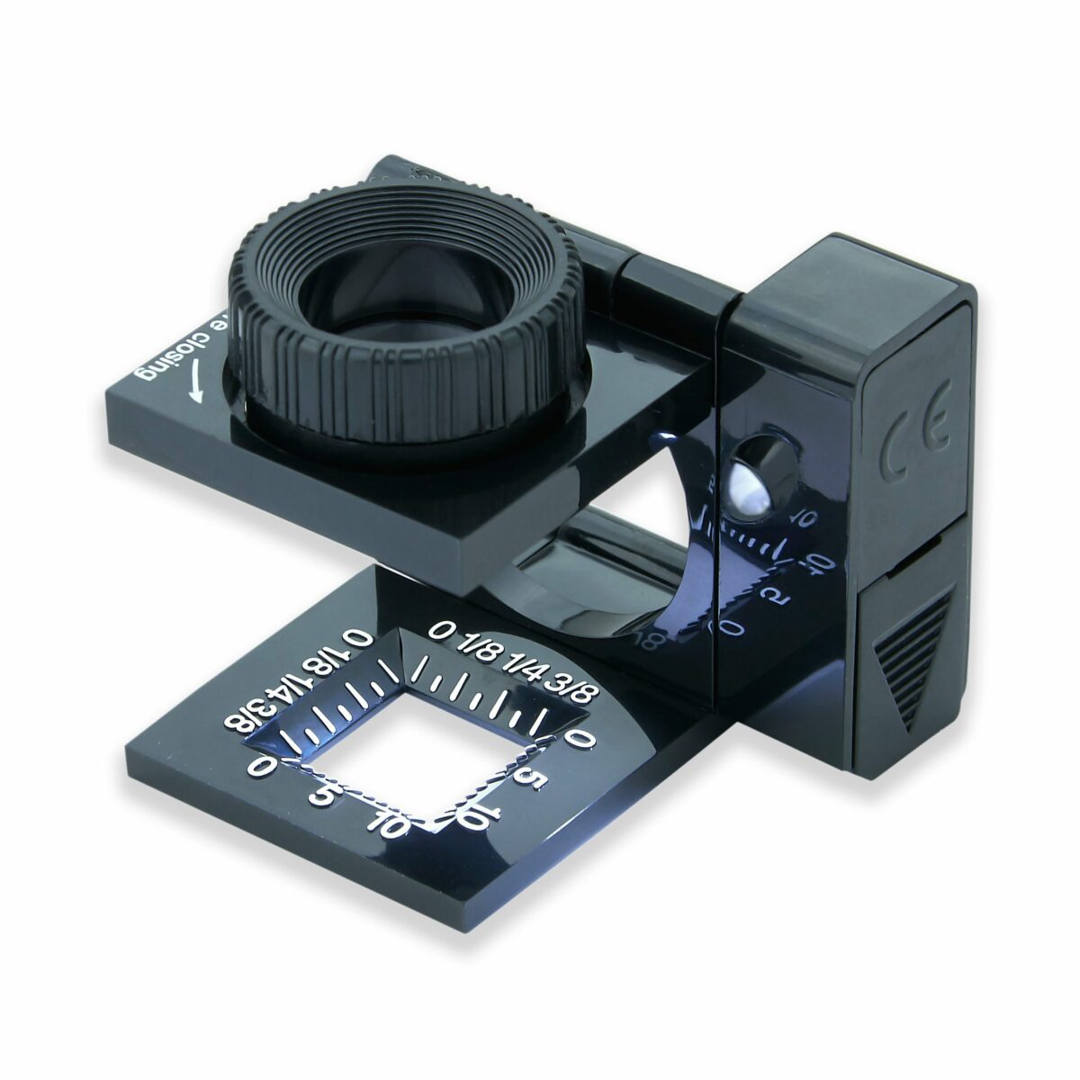 LinenTest™ 11.5x15mm LED Lit Dual Lens Fold-Out Loupe Magnifier