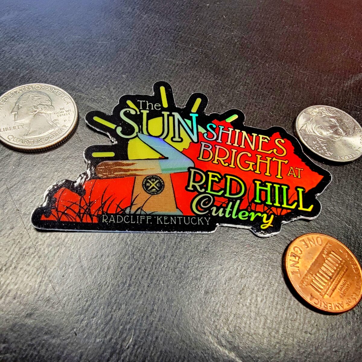 The Sun Shines Bright Kentucky RHC Reflective Sticker