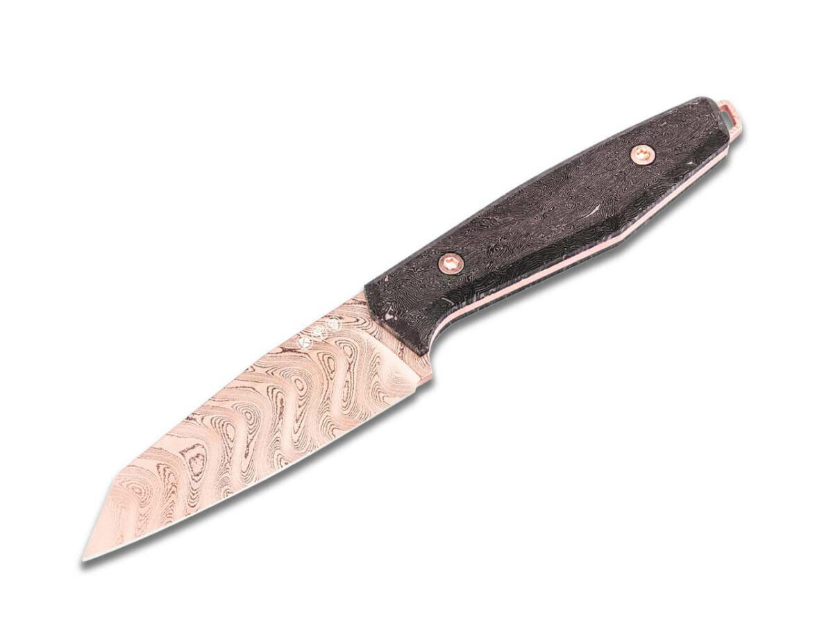 Boker AK1 Reverse Tanto Rose Gold Damast Damascus