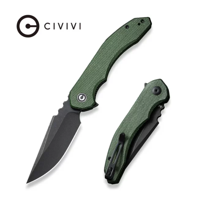 Civivi Green Micarta Bluetick Flipper