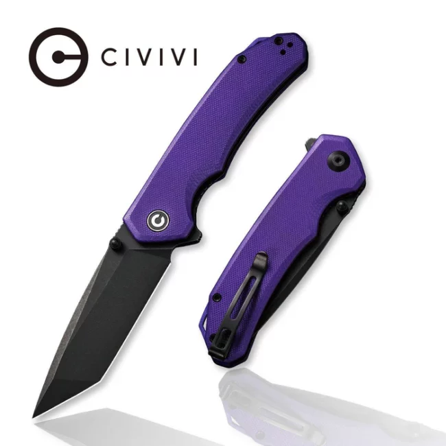 Civivi Purple G10 Tanto Brazen Flipper