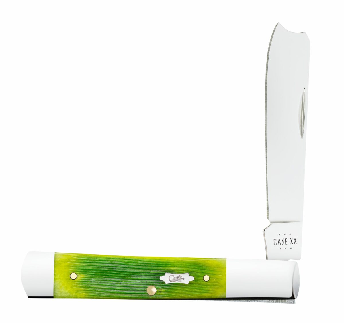 Case Lime Green Barnboard Bone Razor