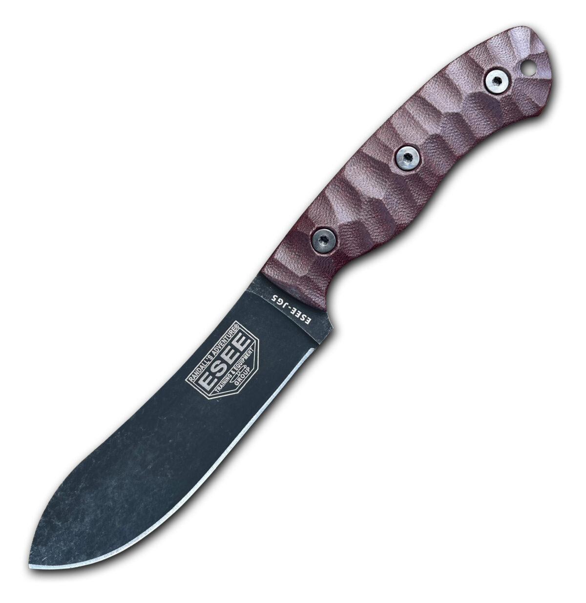 ESEE JG5 James Gibson Nessmuk Burgundy Micarta Fixed Blade