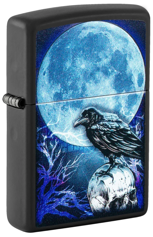 Zippo Lighter Moonlight Crow