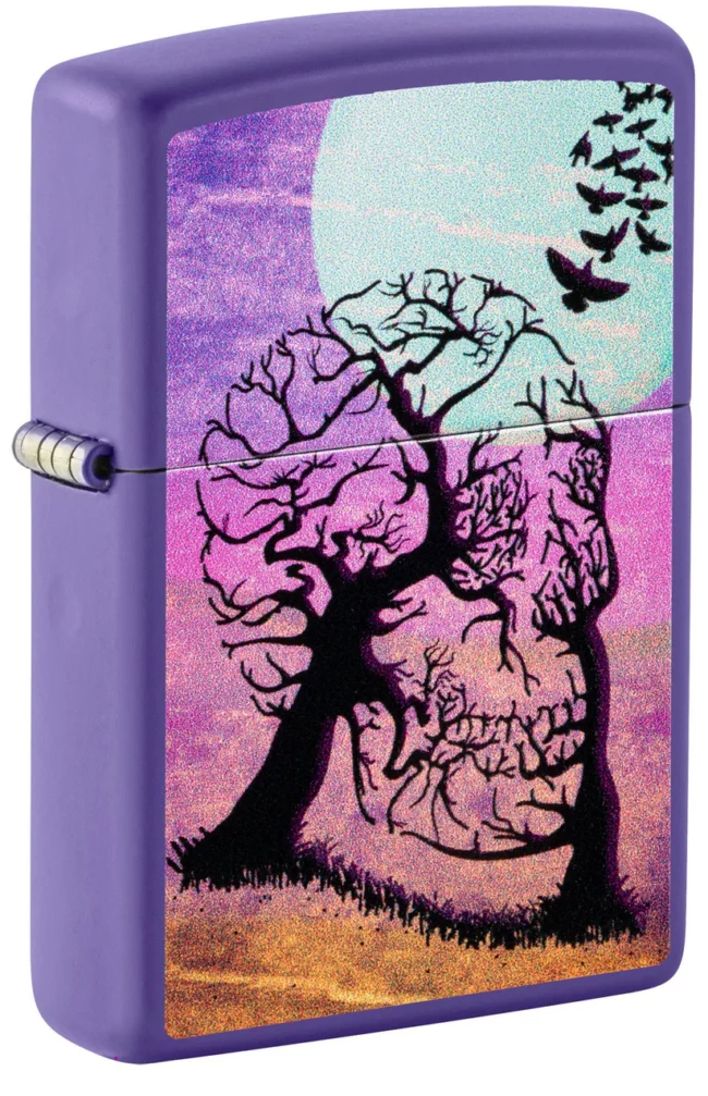 Zippo Lighter Skull Tree