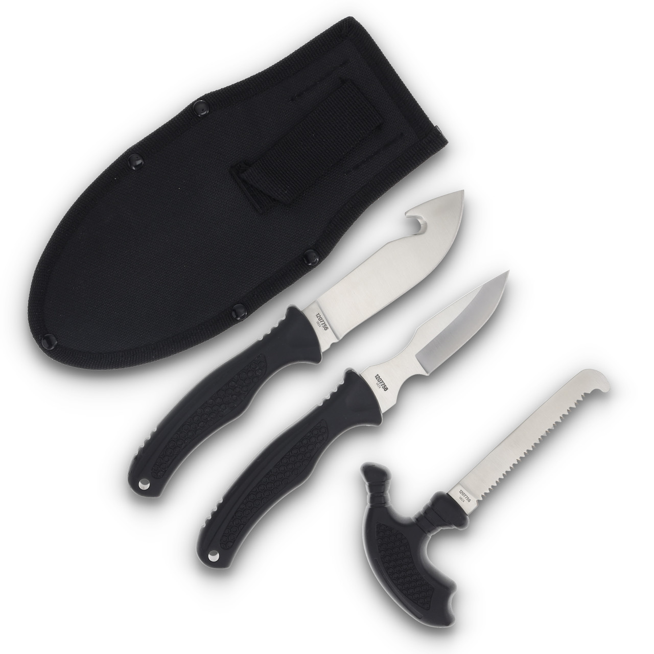Schrade Uncle Henry Black 3-Piece Hunting Kit - Image 3