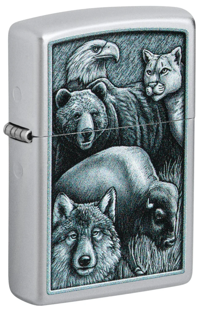 Zippo Lighter Fierce Animals