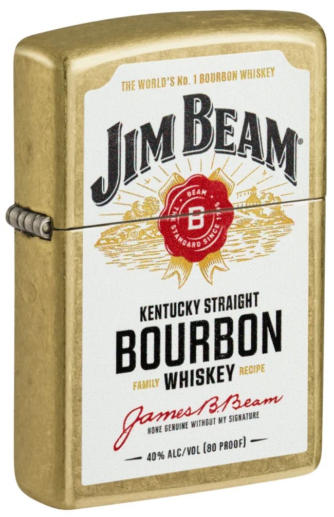 Zippo Lighter Jim Beam Label Design