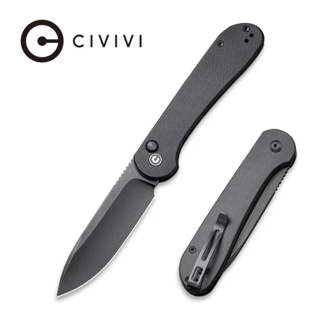 Civivi Black G10 Button Lock Elementum