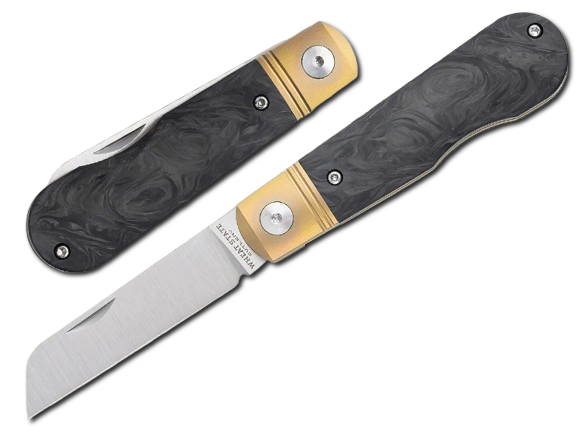 Wheat State Cutlery Black Swirl Carbon Fiber Peacemaker Barlow - Image 5