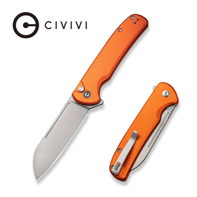 Civivi Orange Aluminum Button Lock Chevalier II