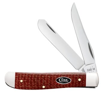 Case Dark Red Micarta Mini Trapper CS