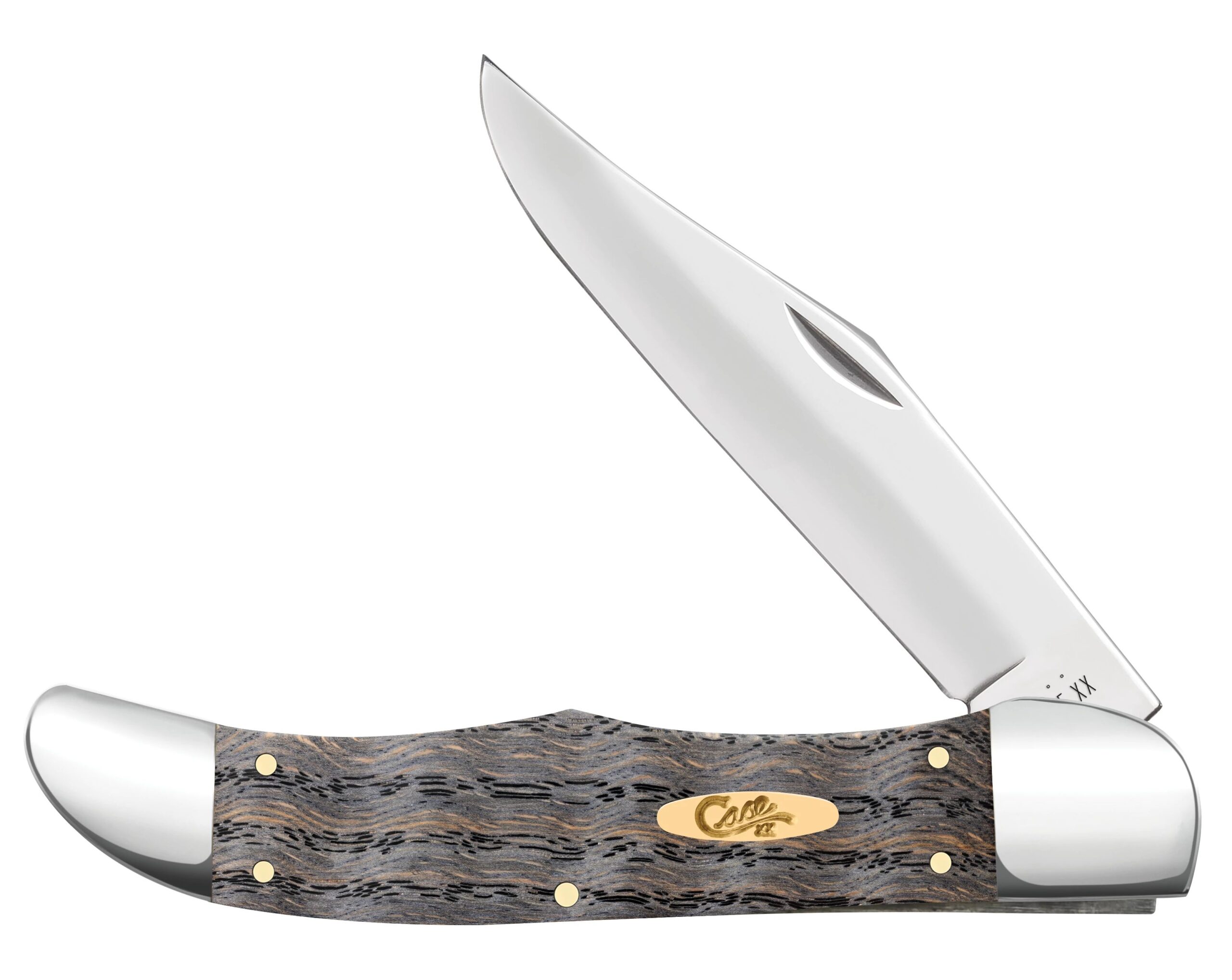 Case Black Curly Oak Folding Hunter