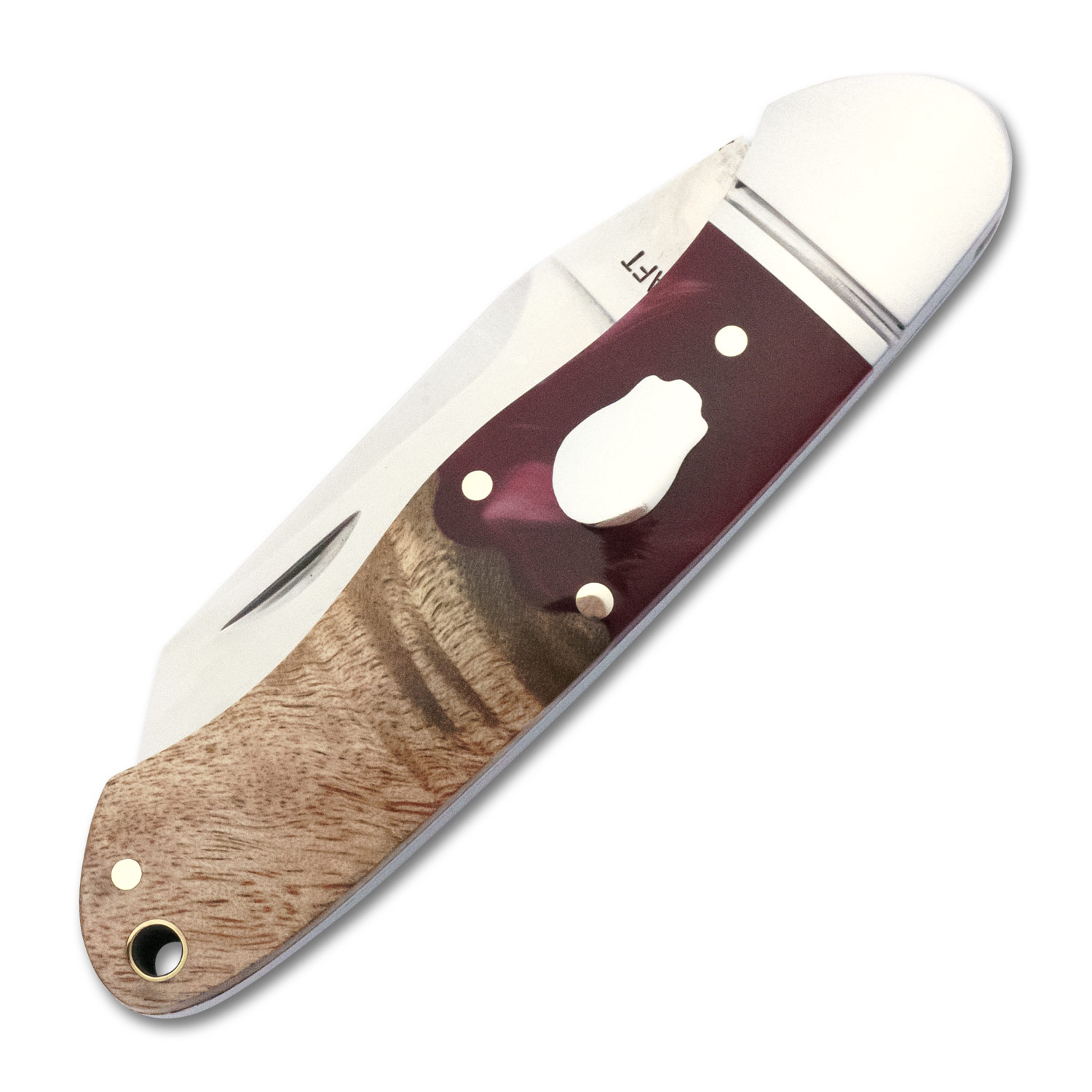 RoseCraft Blades Red Resin Burl Wood Ocoee River Kayak - Image 3