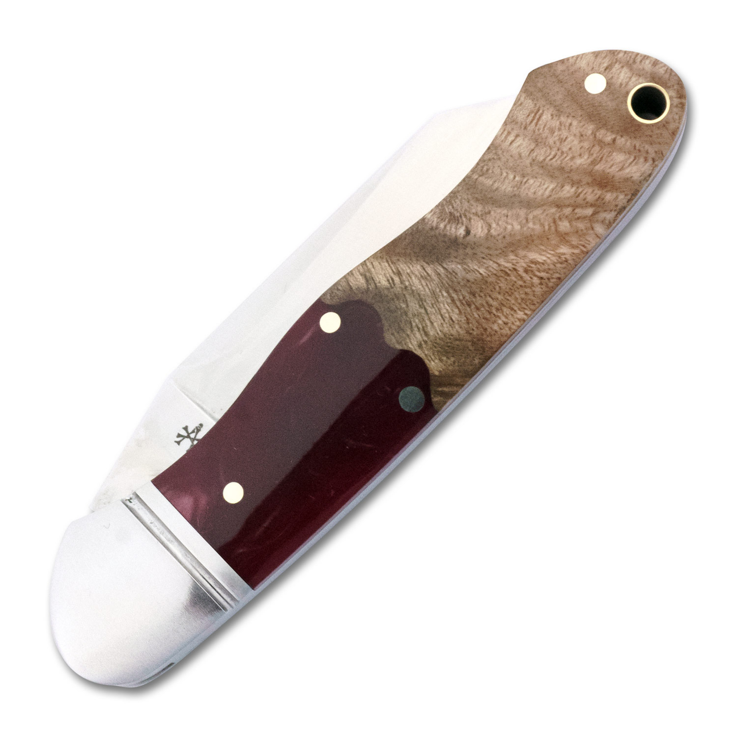 RoseCraft Blades Red Resin Burl Wood Ocoee River Kayak - Image 7