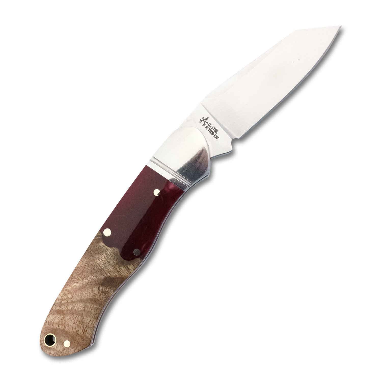 RoseCraft Blades Red Resin Burl Wood Ocoee River Kayak - Image 6