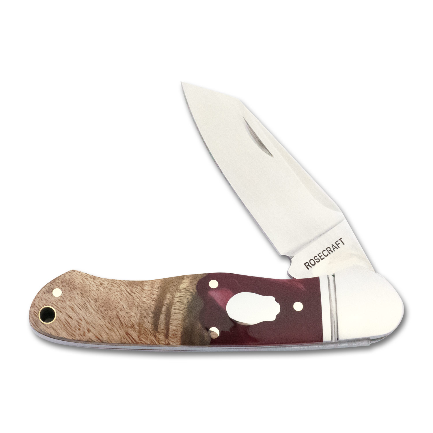 RoseCraft Blades Red Resin Burl Wood Ocoee River Kayak - Image 5
