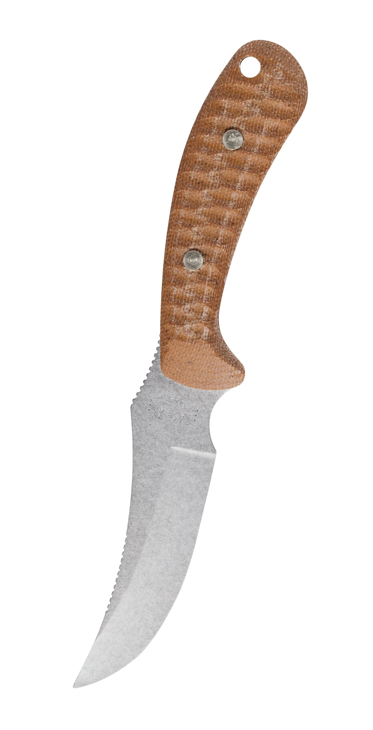 Case Natural Canvas Laminate With Red G10 Ridgeback Hunter
