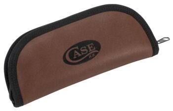 Case Medium Brown Leather Taco Pouch