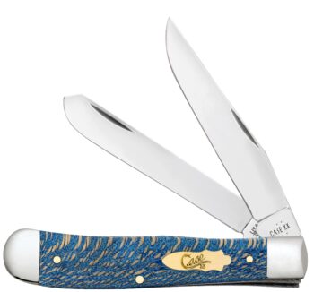 Case Blue Sycamore Wood Trapper