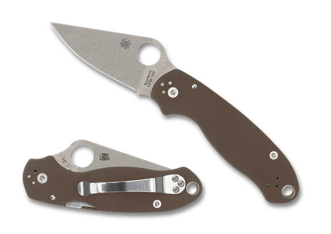 Spyderco Sprint Run Brown G-10 Para 3