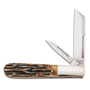 Bear Stag Bone Two Blade Large Barlow