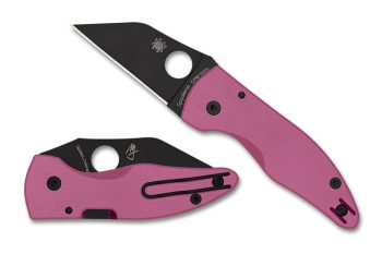 Spyderco Sprint Run Pink G10 MicroJimbo Black Blade