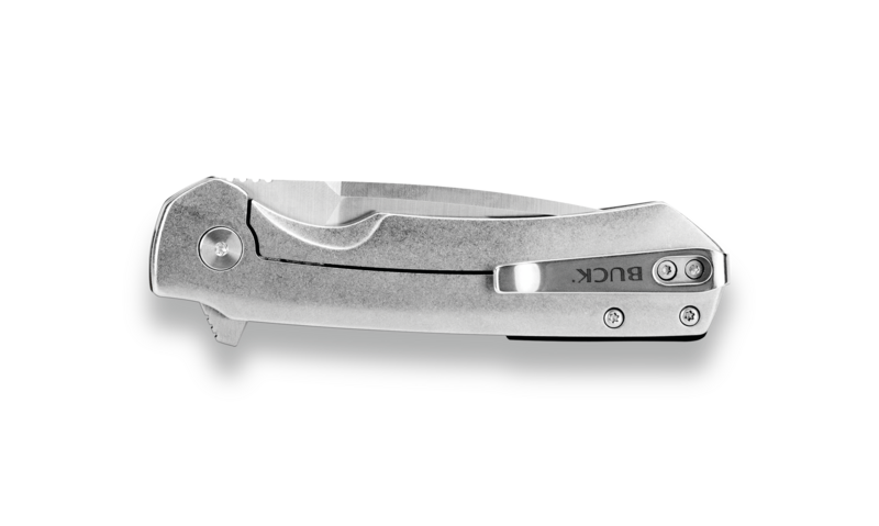 Buck Blue Aluminum with Carbon Fiber Inlay Stinger Flipper - Image 2