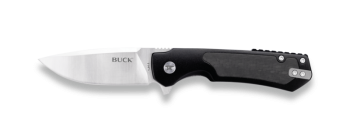 Buck Black Aluminum with Carbon Fiber Inlay Stinger Flipper