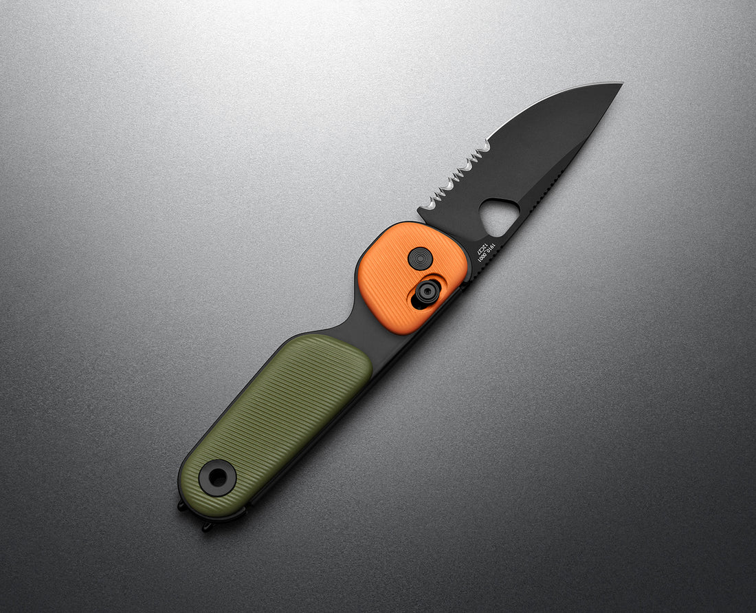 The James Brand OD Green and Orange Partial Serrated Redstone - Image 3