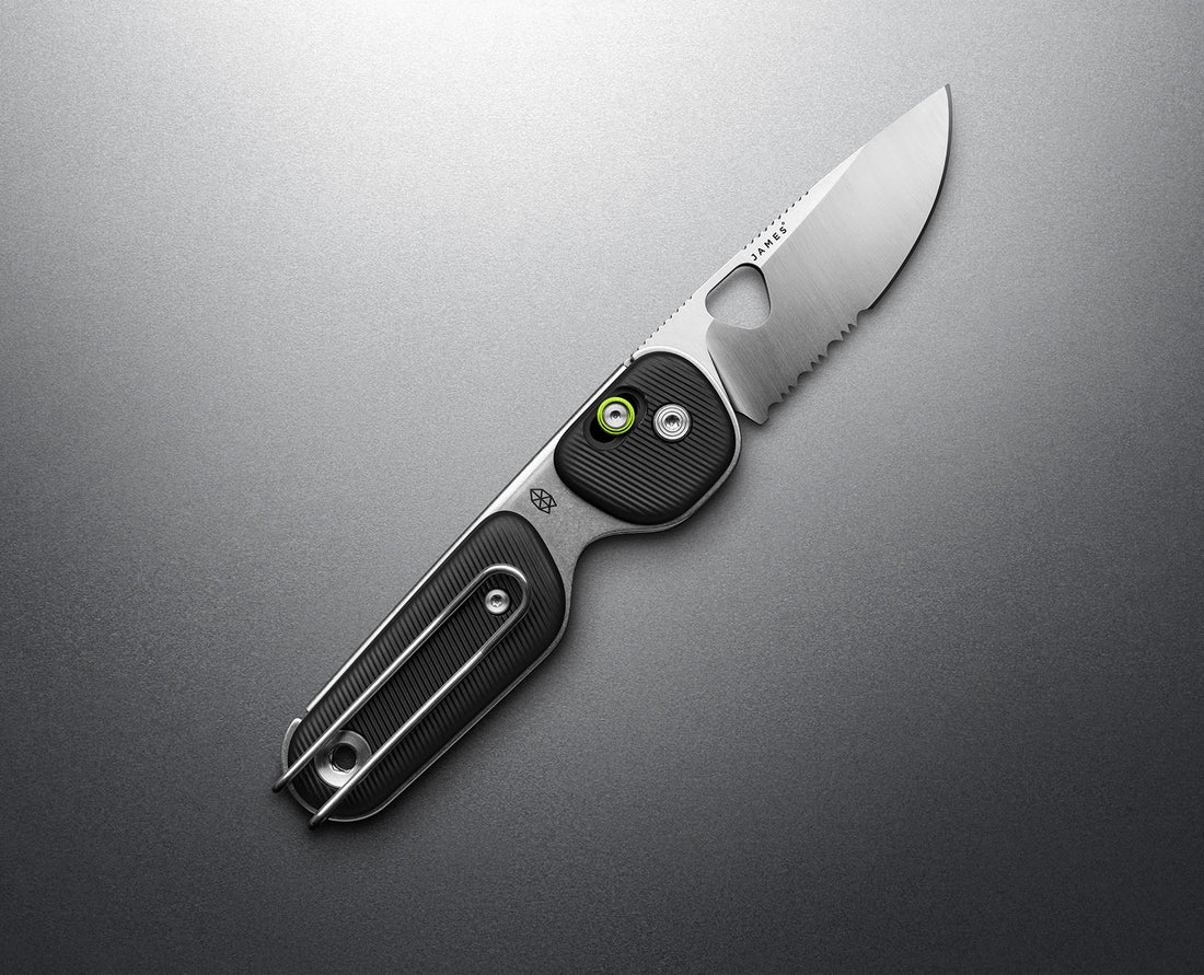 The James Brand Black Partial Serrated Redstone - Image 2