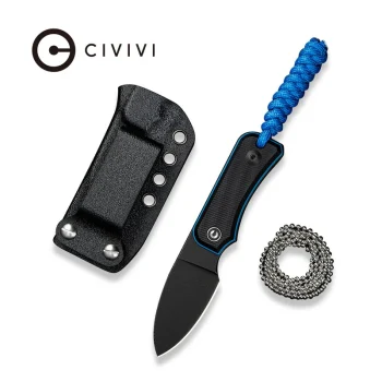 Civivi Black and Blue G10 Fixed Blade Baby Banter