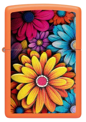 Zippo Lighter Flower Design