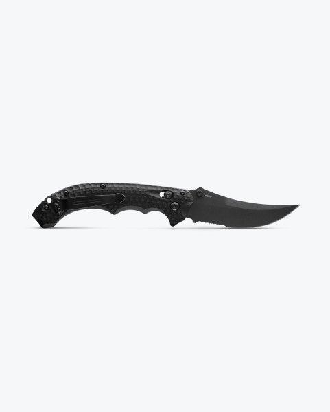 Benchmade Black G10 Partial Serrated Mini Bedlam - Image 2