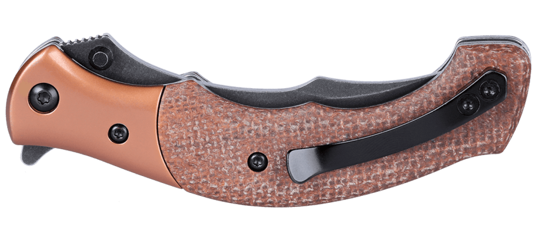 CRKT Folts Brown Micarta Compact Ritual Assisted Flipper Knife - Image 2