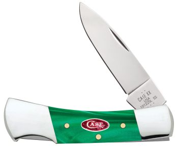 Case Green Pearl Kirinite Lockback