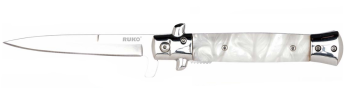 Ruko White Pearl Stiletto Assisted Flipper