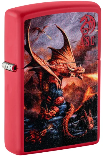 Zippo Lighter Anne Stokes Fire Dragon Design