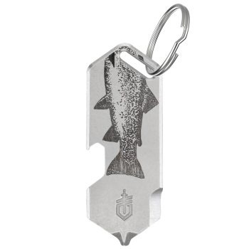 Gerber Silver Fish Shard DT Keychain
