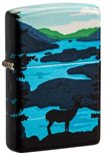 Zippo Lighter Deer & Landscape Design