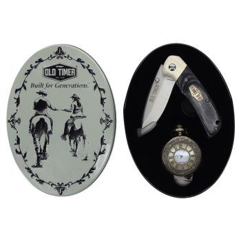 Schrade Old Timer Knife & Pocket Watch Gift Set