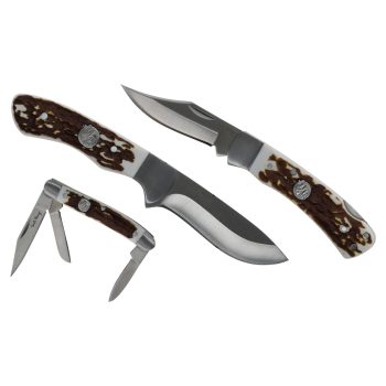 Uncle Henry Staglon 3 Knife Combo Gift Tin